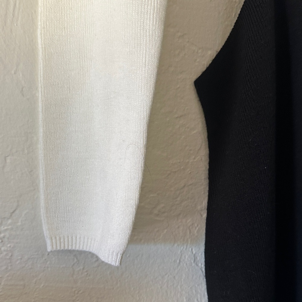 ASOS Black and White Long Sleeve Dress - Picture 4 of 10